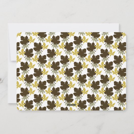 Fall Leaves en Flourish Happy Thanksgiving Photo Feestdagenkaart (Achterkant)