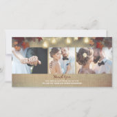 Fall Leaves en Mason Jars foto bruiloft Dank u Bedankkaart (Voorkant)