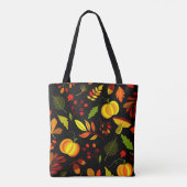Fall Leaves en Pumpkins Elegant Tote Bag (Achterkant)