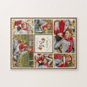 Fall Leaves Family Monogram 6 Foto Thanksgiving Legpuzzel (Horizontaal)