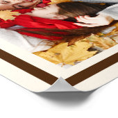 Fall Leaves Family Monogram 6 Foto Thanksgiving Poster (Hoek)