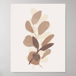 Fall Leaves Farmhouse Botanicals Poster