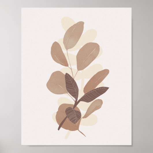 Fall Leaves Farmhouse Botanicals Poster (Voorkant)