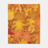 Fall Leaves Fleece Blanket (Voorkant)