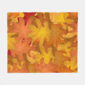 Fall Leaves Fleece Blanket (Voorkant (Horizontaal))