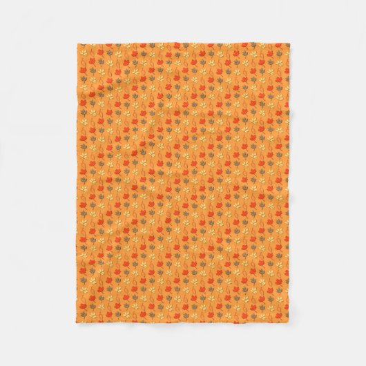 Fall Leaves Fleece Blanket Deken (Voorkant)