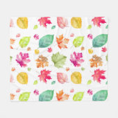 Fall Leaves Fleece Deken (Voorkant (Horizontaal))
