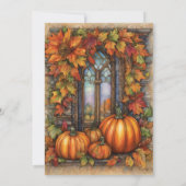 Fall Leaves Fotobruiloft Bewaar de datum Save The Date (Achterkant)