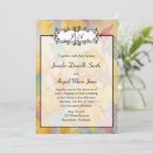 Fall Leaves Gay Wedding Invitation Kaart (Staand voorkant)