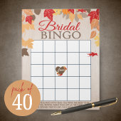 Fall Leaves Gift Bingo Vrijgezellenfeest Game Pack Notitieblok
