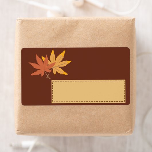 Fall Leaves Gift Label (Insitu)