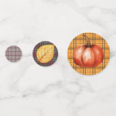 Fall Leaves & Gingham Confetti (Achterkanten)