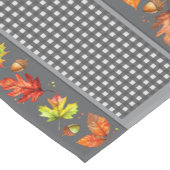 Fall Leaves & Gingham Korte Tafelloper (Hoek)