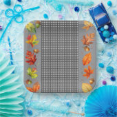 Fall Leaves & Gingham Paper Bord (Feest)