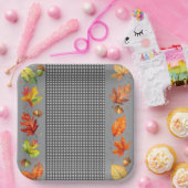 Fall Leaves & Gingham Paper Bord (Feest)