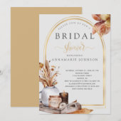 Fall Leaves Gold Arch still Life Vrijgezellenfeest Kaart (Voorkant / Achterkant)