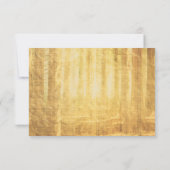 Fall Leaves Golden Autumn Rustic Bossen RSVP (Achterkant)