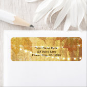 Fall Leaves Golden Autumn Rustige Bossen Etiket (Insitu)