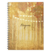 Fall Leaves Golden Autumn Rustige Bossen Notitieboek (Voorkant)