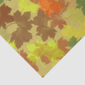 Fall Leaves - Golden Background Tissuepapier (Detail)