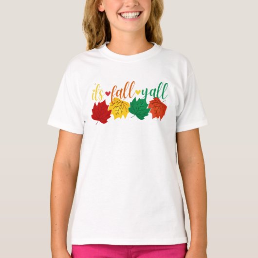 Fall Leaves Graphic: Herfst T-shirt (Voorkant)