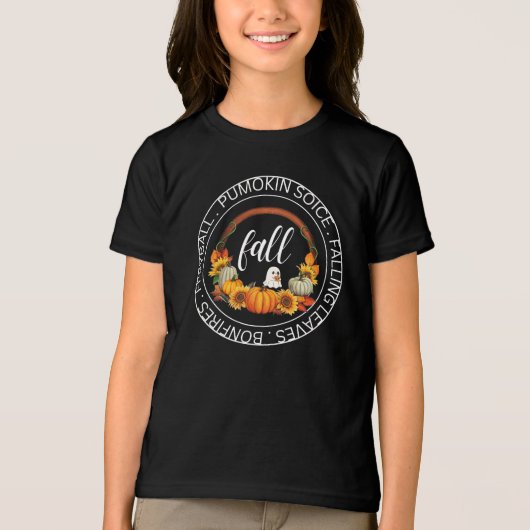 Fall Leaves Graphic: Herfst T-shirt (Voorkant)