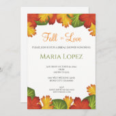 Fall Leaves Herfst in Love Vrijgezellenfeest Kaart (Voorkant / Achterkant)