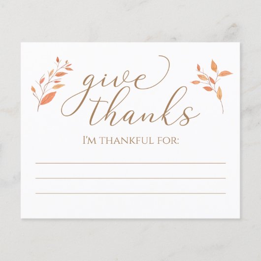 Fall Leaves Ik ben dankbaar voor de goede Thanksgi (Voorkant)