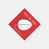 Fall Leaves in Cherry Napkins Servetten (Hoek)