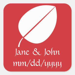 Fall Leaves in Cherry Sticker