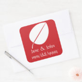 Fall Leaves in Cherry Sticker (Envelop)