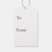 Fall Leaves in Sinaasappel Gift Label Cadeaulabel (Achterkant)
