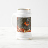 Fall Leaves in Waterfall I Autumn Photography Bierpul (Voorkant links)