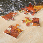 Fall Leaves in Waterfall I Autumn Photography Legpuzzel (Zijkant)