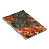 Fall Leaves in Waterfall I Autumn Photography Notitieboek (Rechterzijde)