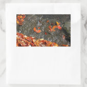 Fall Leaves in Waterfall I Autumn Photography Rechthoekige Sticker (Tas)