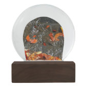 Fall Leaves in Waterfall I Autumn Photography Sneeuwbol (Achterkant)