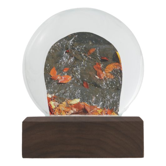 Fall Leaves in Waterfall I Autumn Photography Sneeuwbol (Voorkant)