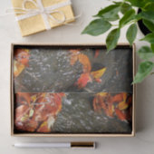 Fall Leaves in Waterfall I Autumn Photography Tissuepapier (Geschenk)