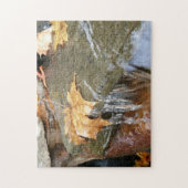 Fall Leaves in Waterfall II Autumn Photography Legpuzzel (Verticaal)
