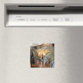 Fall Leaves in Waterfall II Autumn Photography Magneet (Insitu (Vaatwasser))