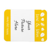 Fall Leaves in Yellow Save-the-Date Magnet Magneet (Horizontaal)