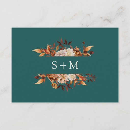 Fall Leaves Informatiekaartje (Achterkant)