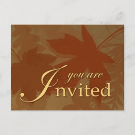 Fall Leaves Invitation - Briefkaart