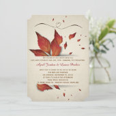 Fall Leaves Kaart (Staand voorkant)