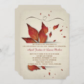 Fall Leaves Kaart (Voorkant / Achterkant)