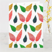 Fall Leaves Kaart (Gele Bloem)