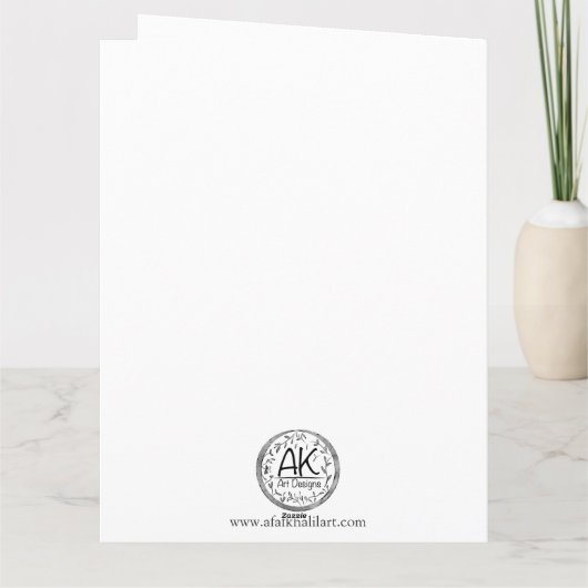 Fall Leaves Kaart (Achterkant)