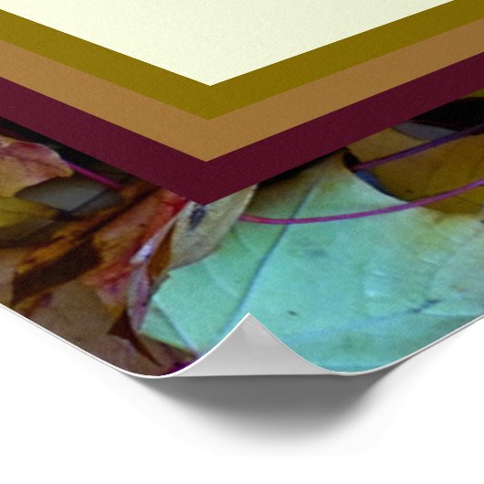 Fall Leaves Ketubah Canadian Reform Text Poster (Hoek)