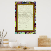 Fall Leaves Ketubah Canadian Reform Text Poster (Keuken)